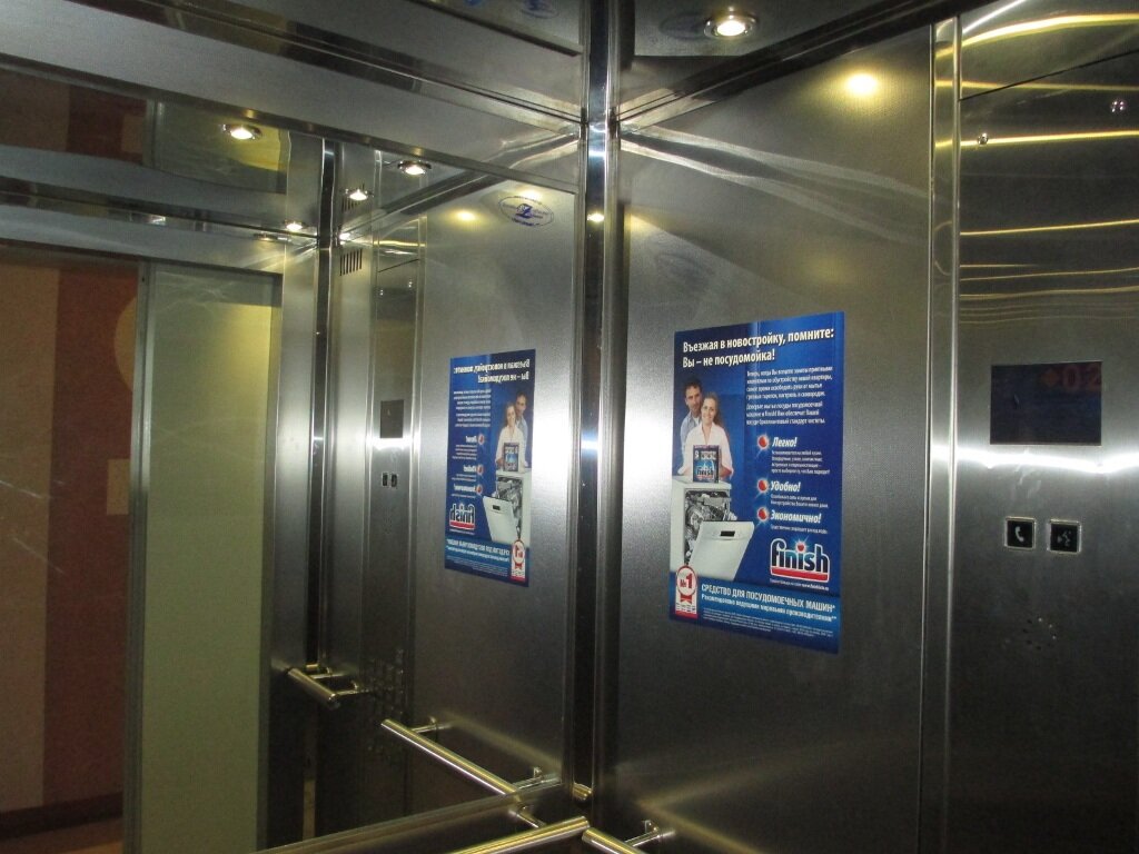 Реклама в лифтах, г.Чебоксары